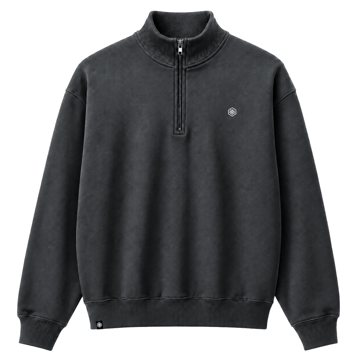 Polerón Gris Quarter Zip - HÜG