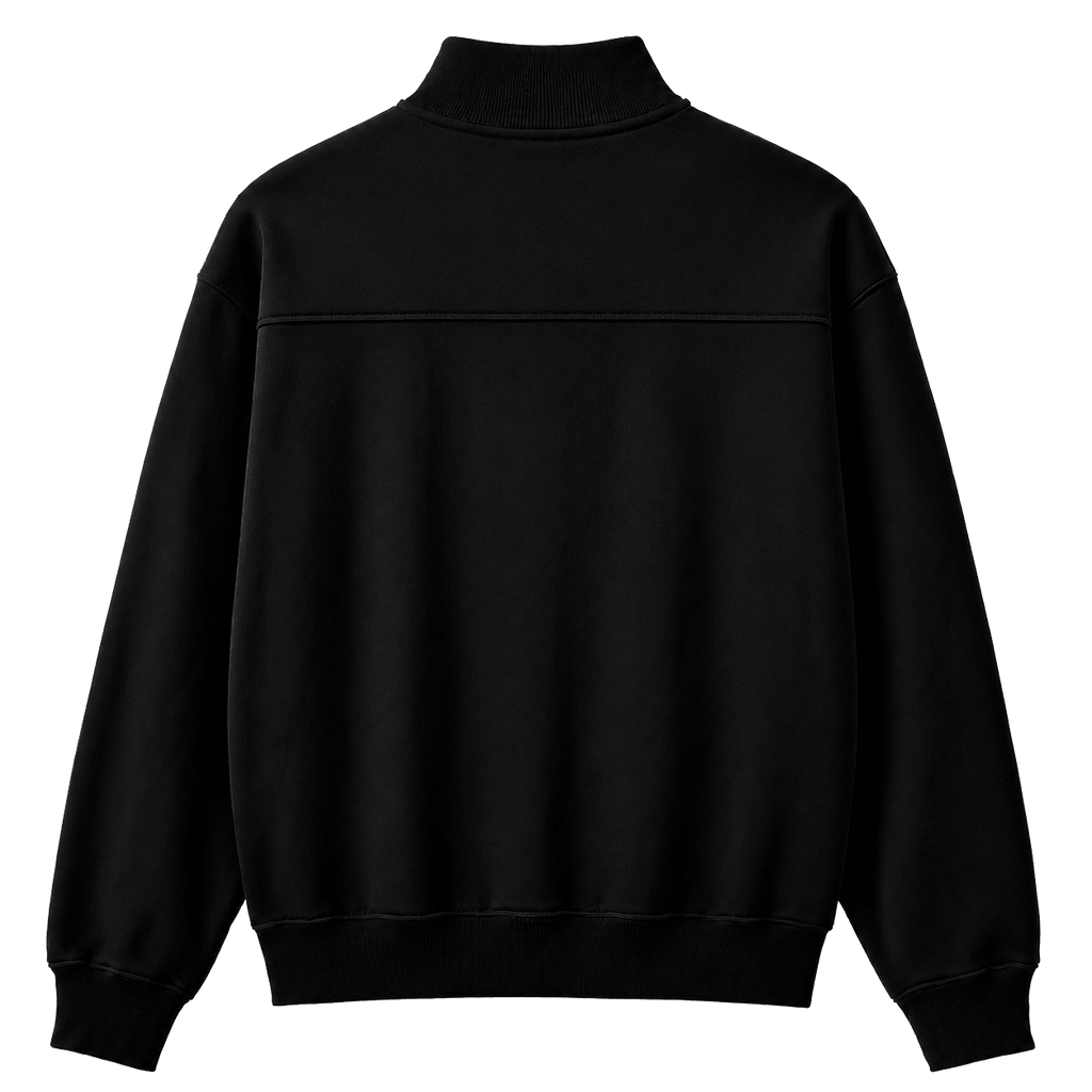 Polerón Negro Quarter Zip - HÜG
